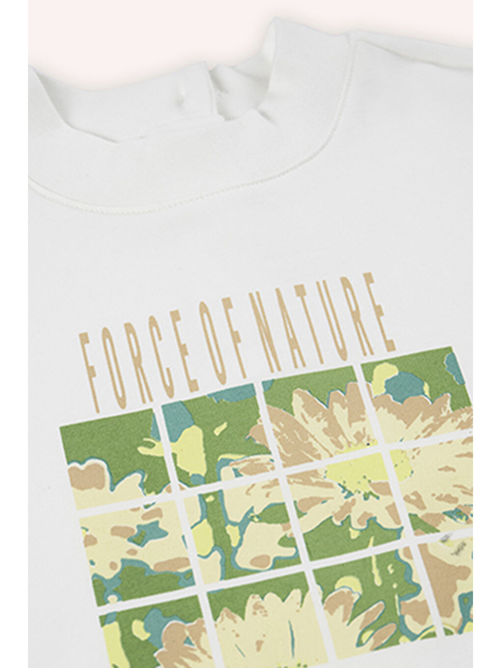 Kız Bebek Baskılı Beyaz Sweatshirt-2