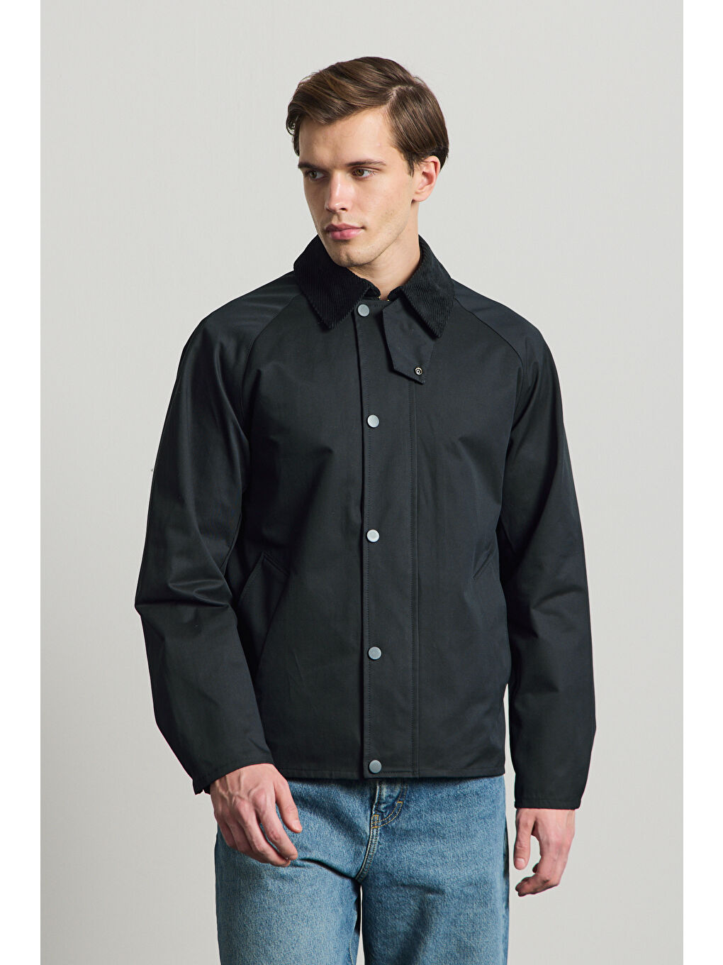 Erkek Premium Kadife Yaka Ceket Lacivert 4231DNGR-1