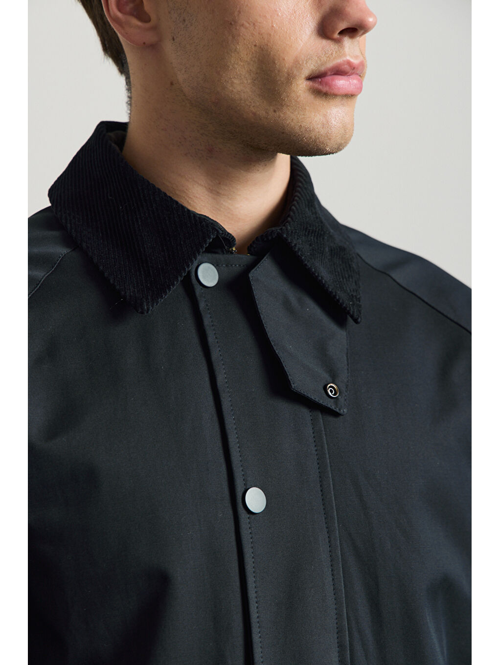 Erkek Premium Kadife Yaka Ceket Lacivert 4231DNGR-3