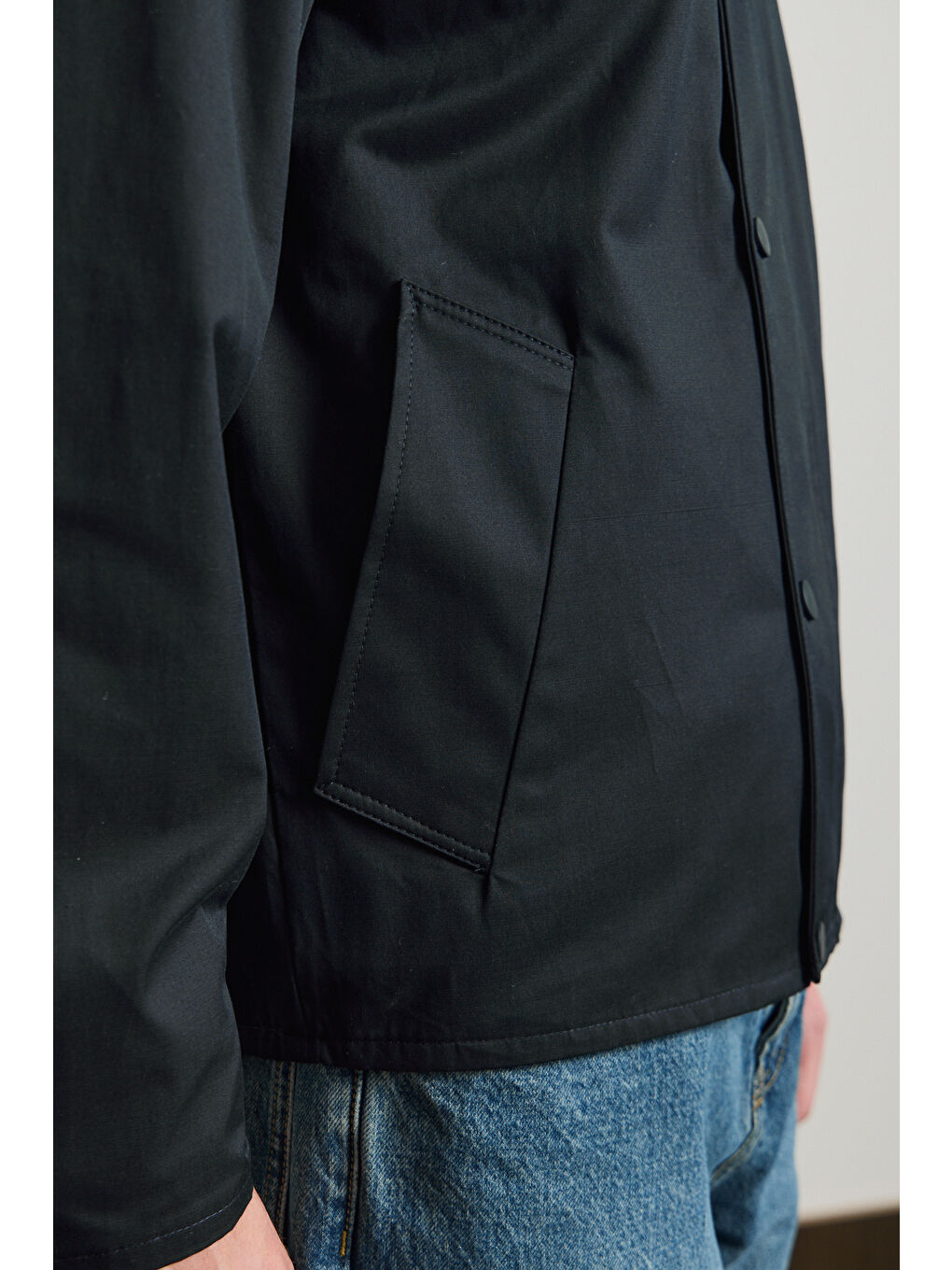 Erkek Premium Kadife Yaka Ceket Lacivert 4231DNGR-4