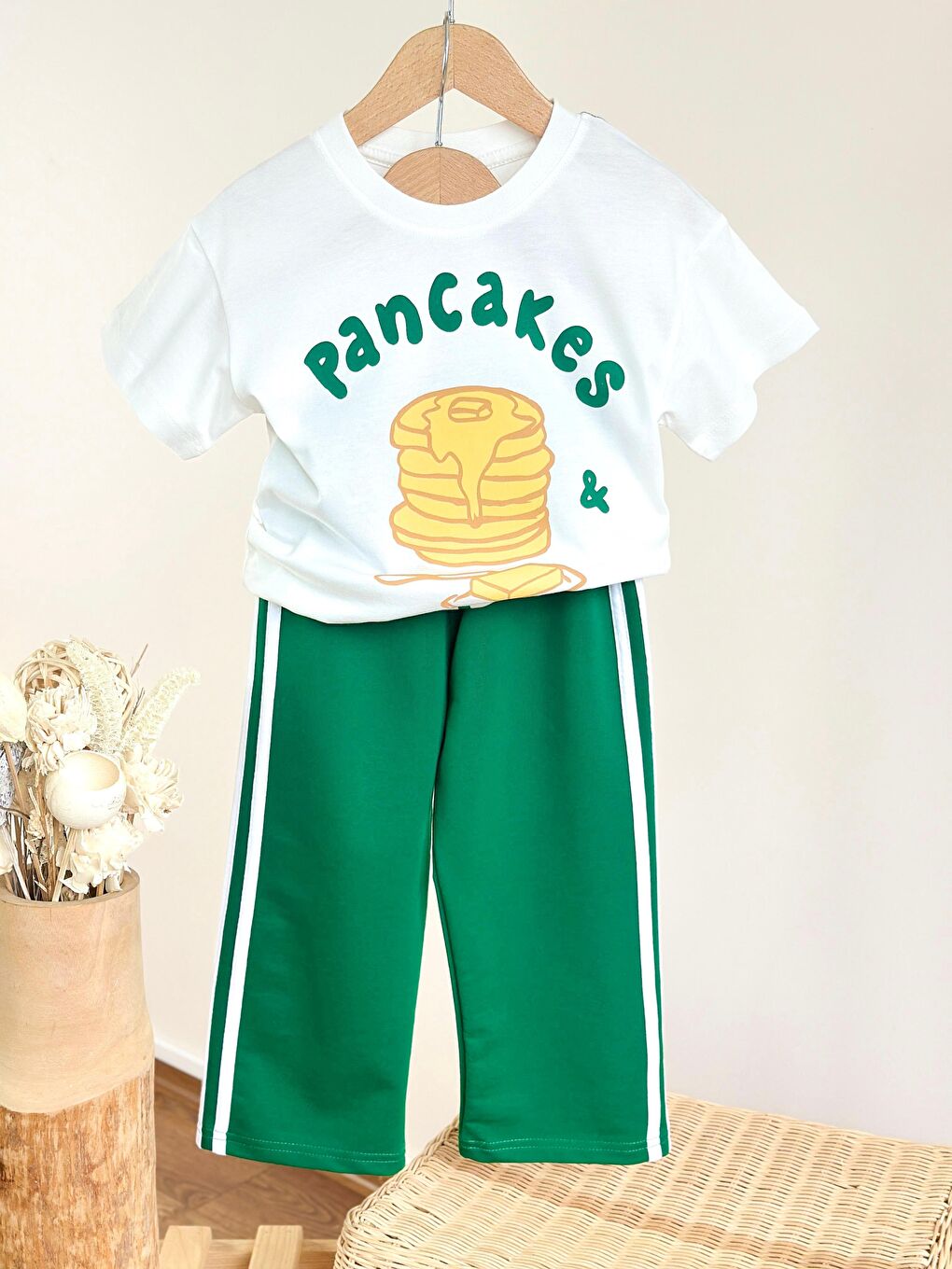 Lila Unisex Baskılı Pamuklu Bisiklet Yaka Altüst Takım-1