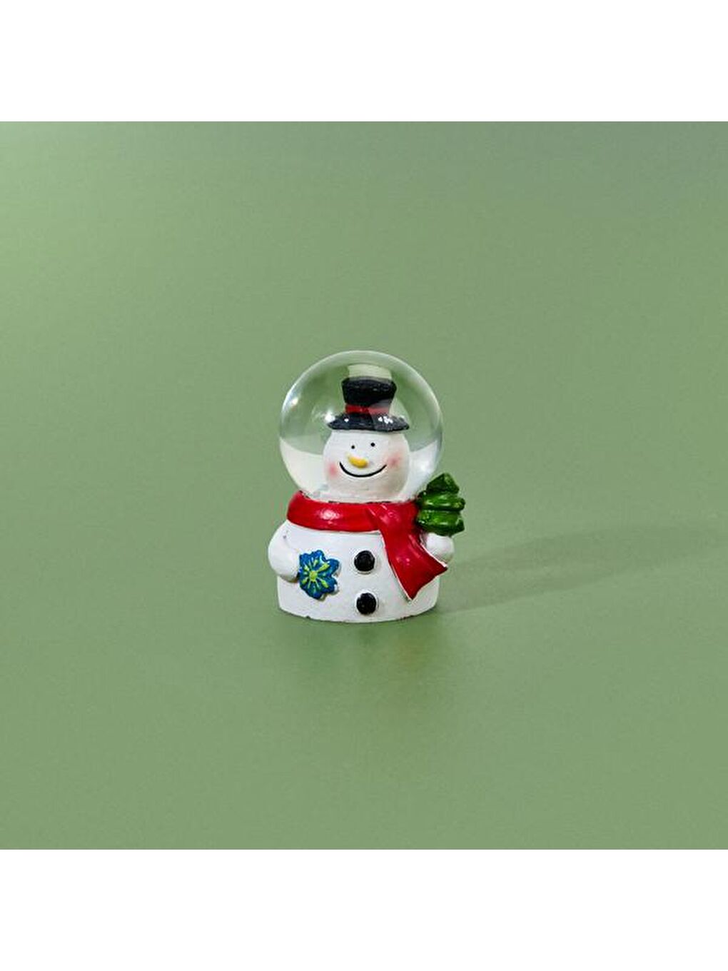 Karışık Deco Kardan Adam Figürlü Kar Küresi - Renkli - 4x6 cm-1