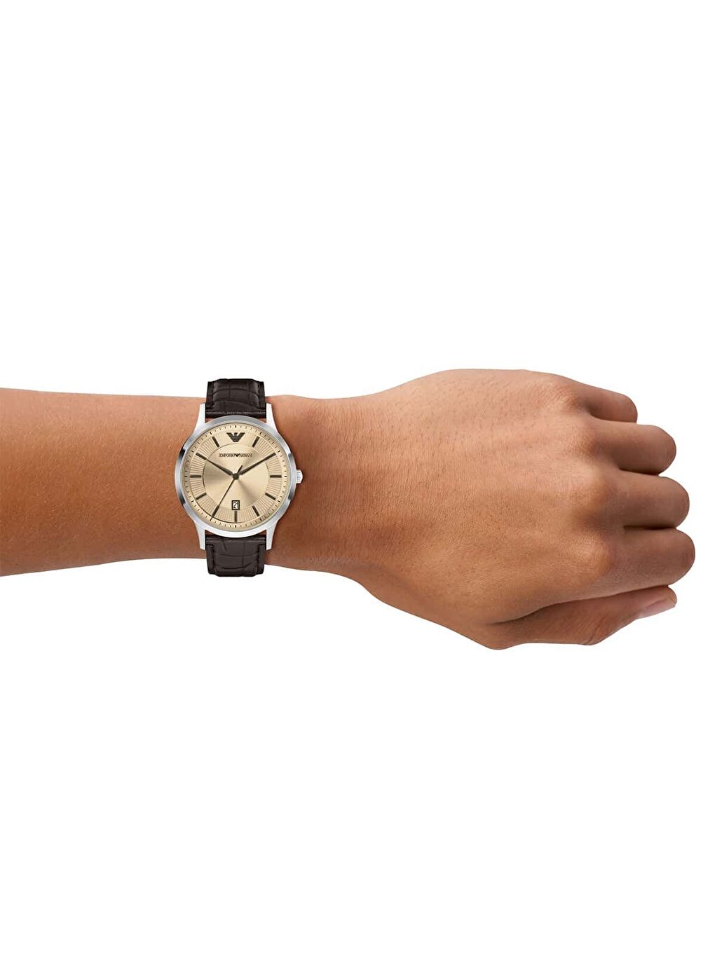 Kahverengi AR11783 Erkek Kol Saati-4