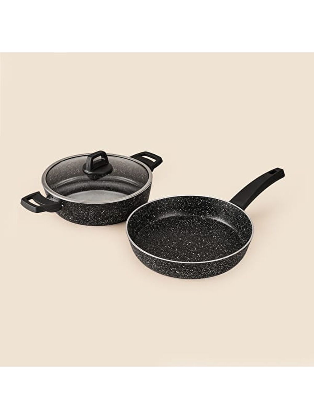 Kitchen Black Force 3 Parça Tencere Seti - Siyah - 26 cm + 26 cm-4