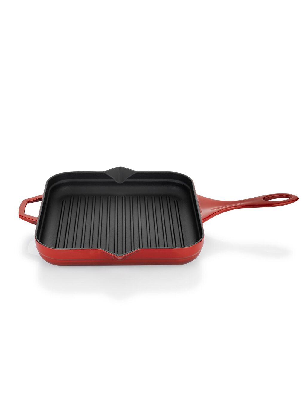 Guss Chef Döküm Kare Grill Tava 28x28Cm-1 Parça-Kırmızı-3