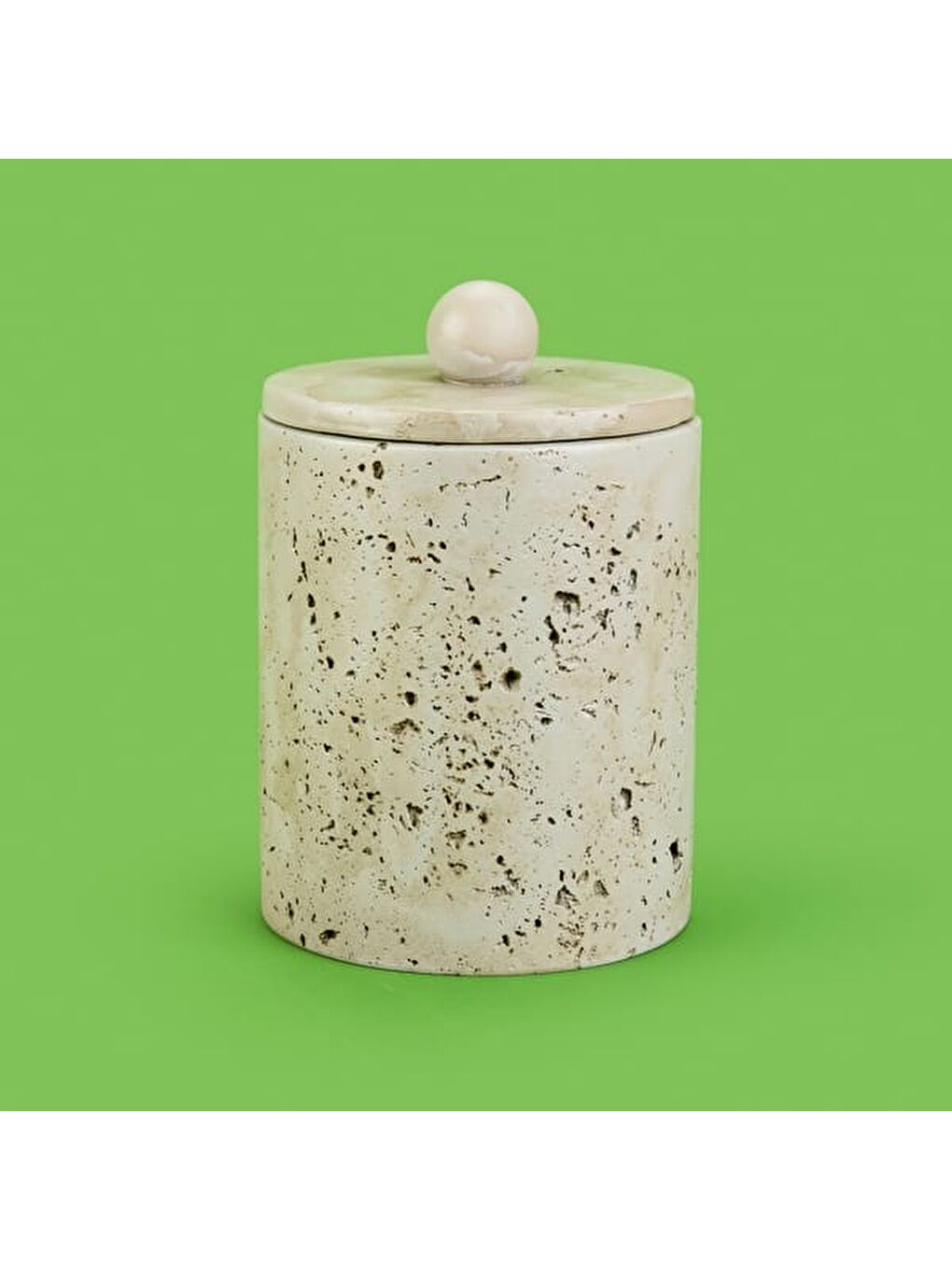 Bath Traverten Görünümlü Çöp Kovası - Gri - 2 lt