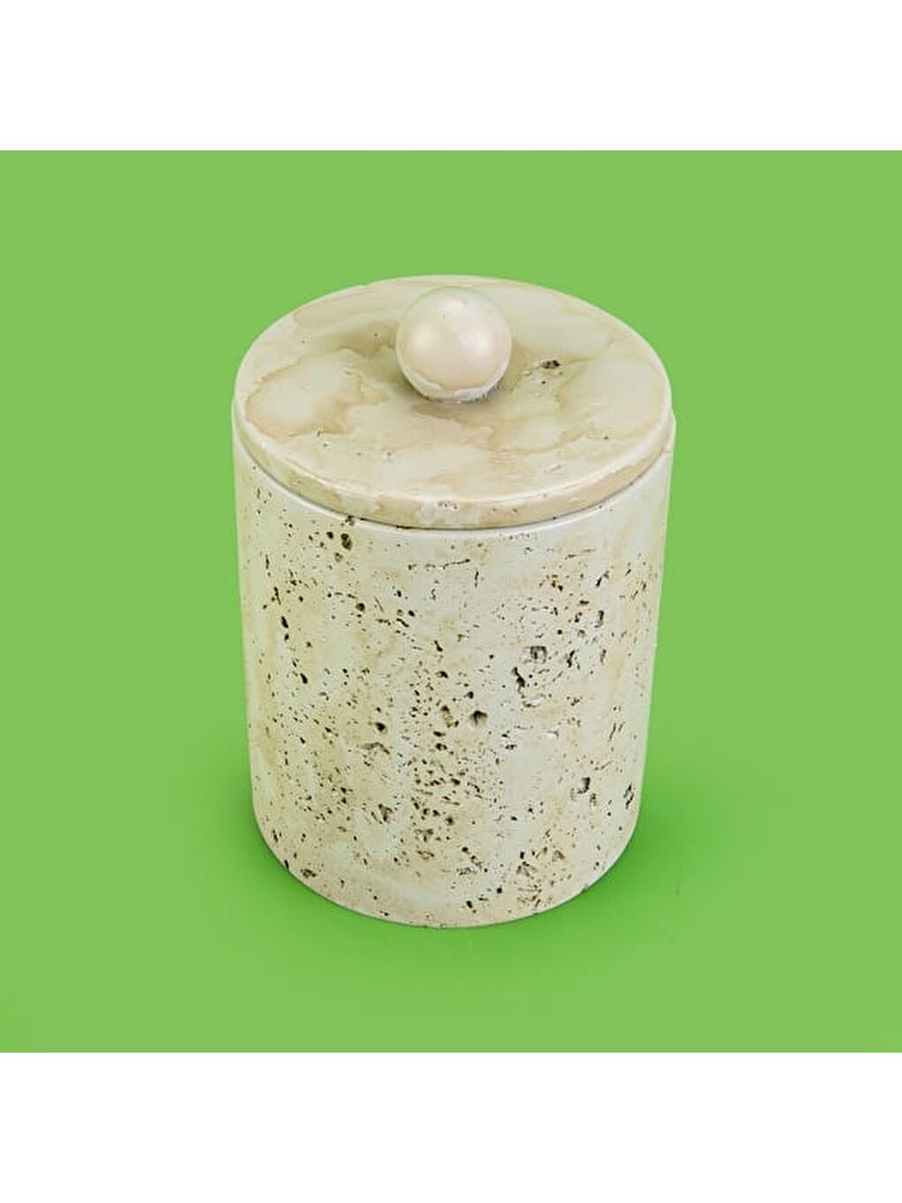 Bath Traverten Görünümlü Çöp Kovası - Gri - 2 lt-2