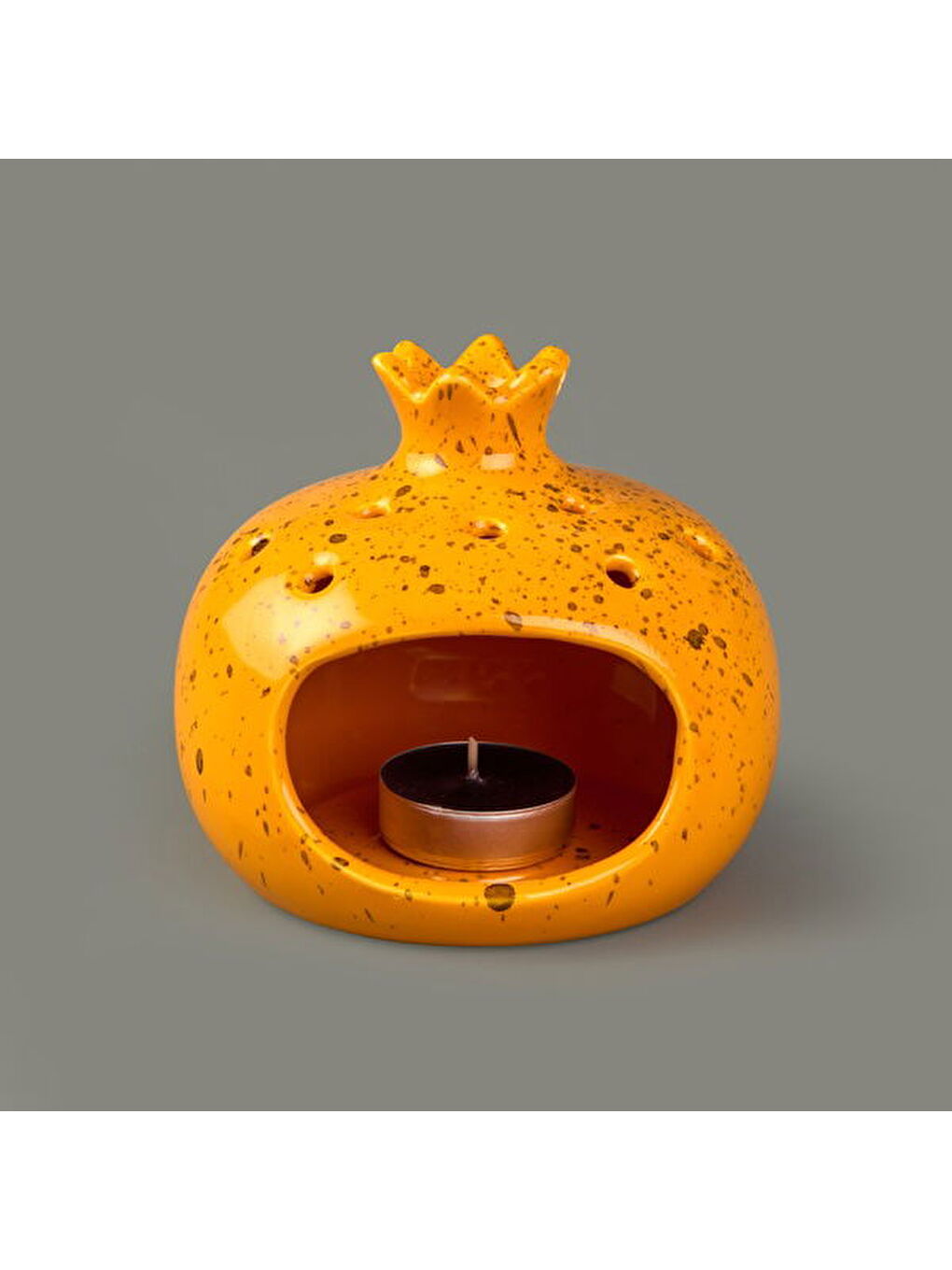 Deco Melograno Buhurdanlık - Turuncu - 10 cm-1