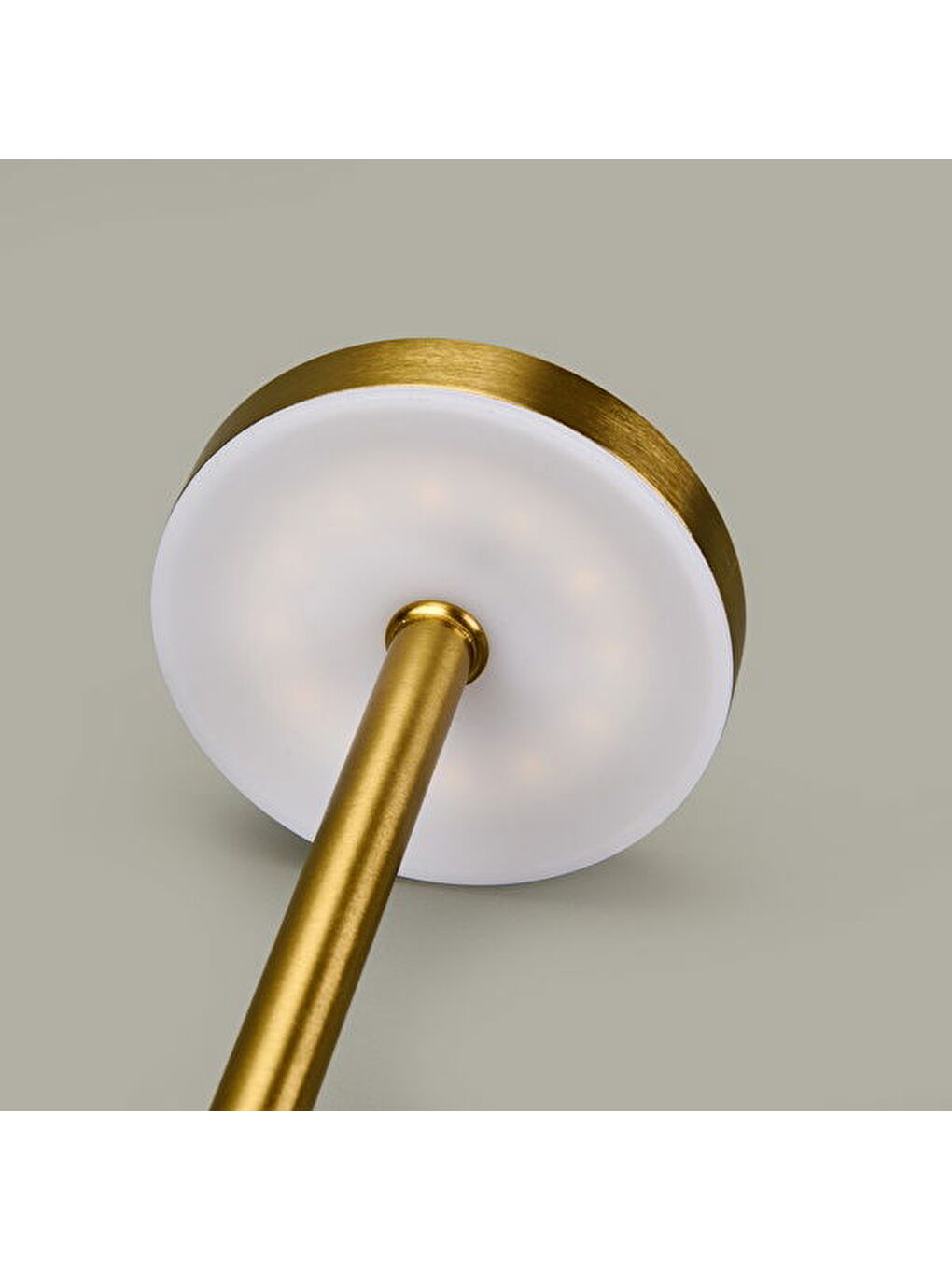 Sarı Dekoratif Şarjlı Dokunmatik Masa Lambası - Gold - 31 cm-5