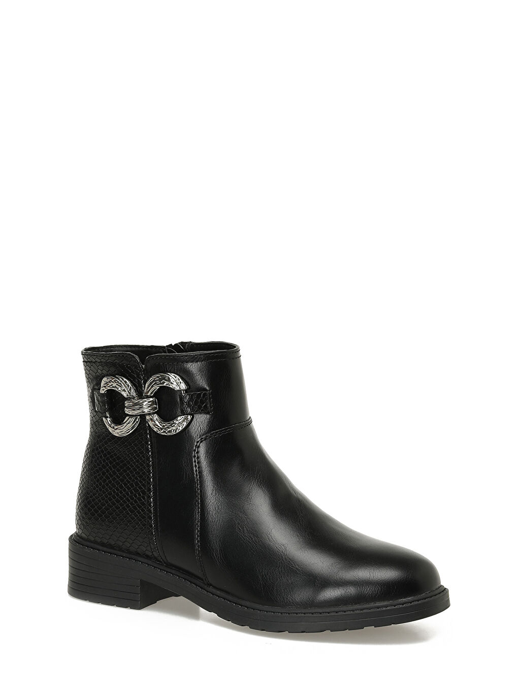 324073.Z 5PR Siyah Kadın Düz Bot-1