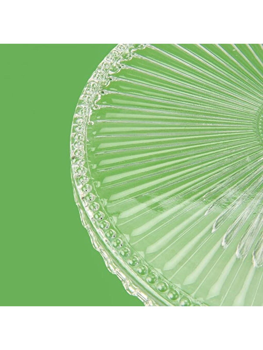 Renksiz Damla Yuvarlak Balon Kapaklı Ayaklı Sunumluk - Şeffaf - 28x27,5 cm-3