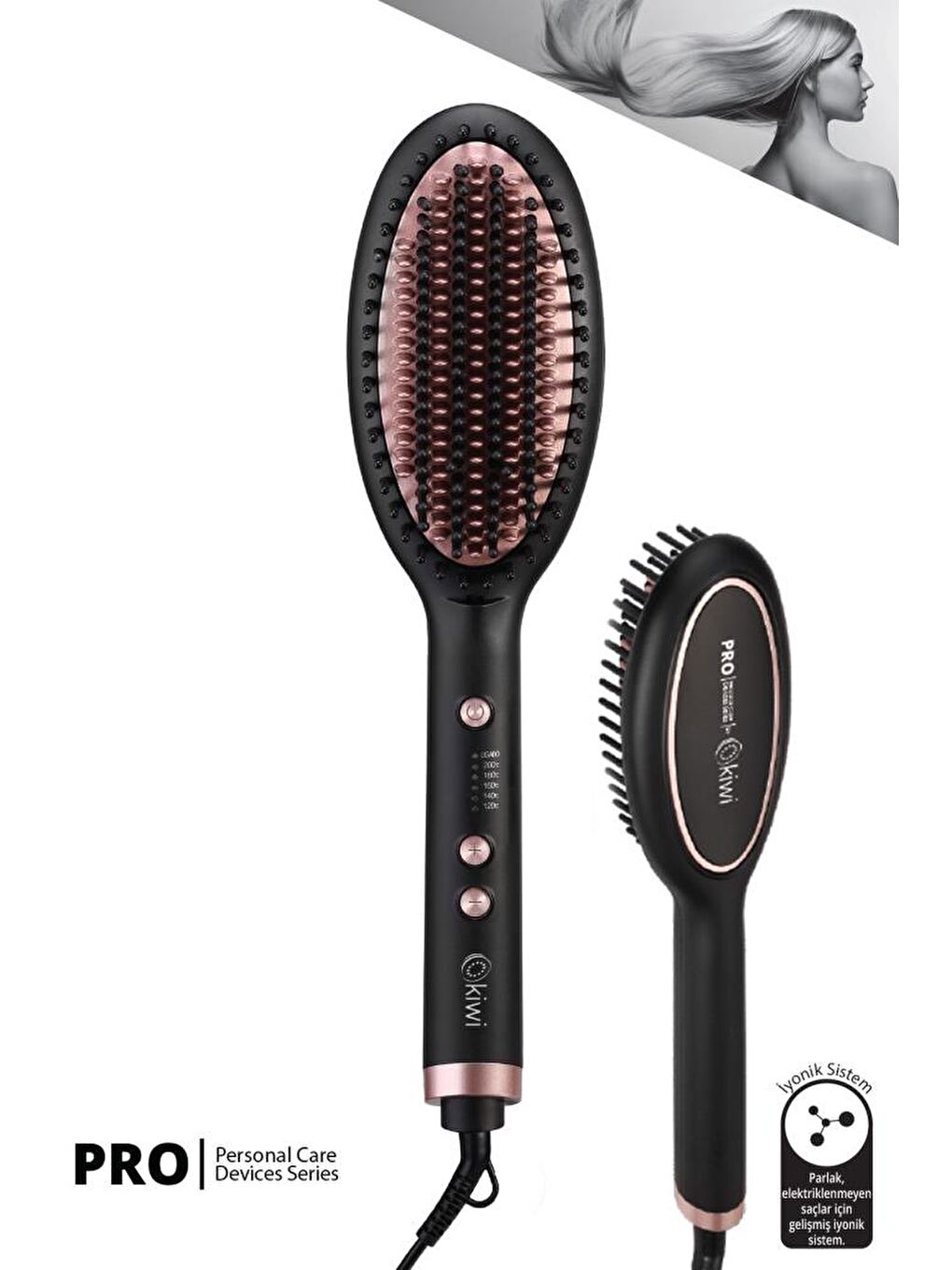 Khs-2039 Saç Şekillendirici ve Saç Düzleştirici Fön Tarağı-1