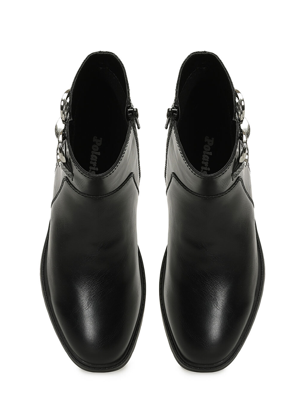 324073.Z 5PR Siyah Kadın Düz Bot-3