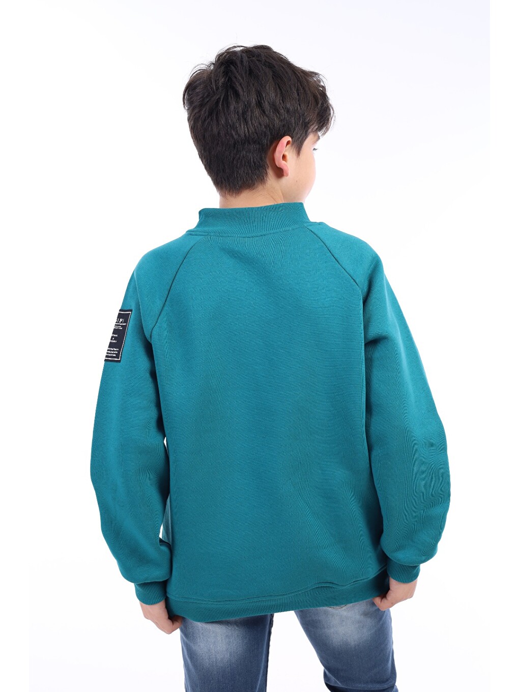 Petrol Erkek Çocuk Baskılı Sweatshirt-1