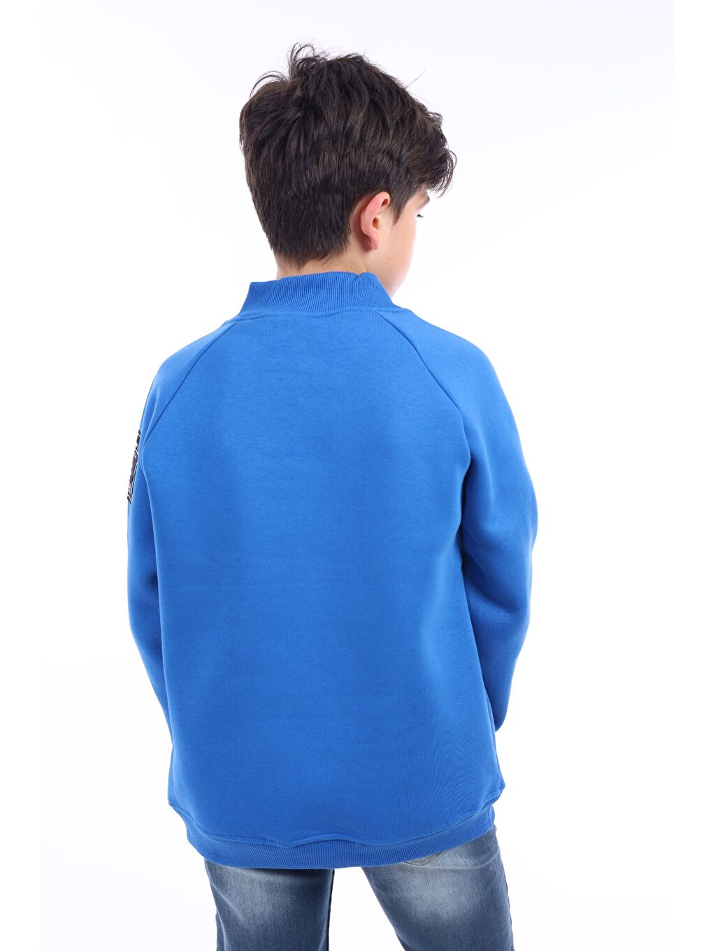 Mavi Erkek Çocuk Baskılı Sweatshirt-1