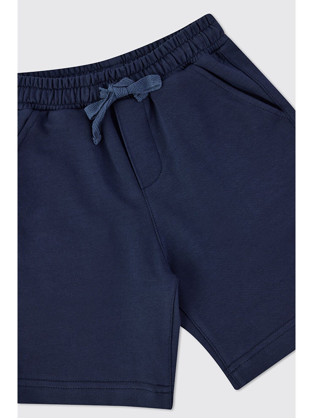 Erkek Bebek Lacivert Örme Şort-2