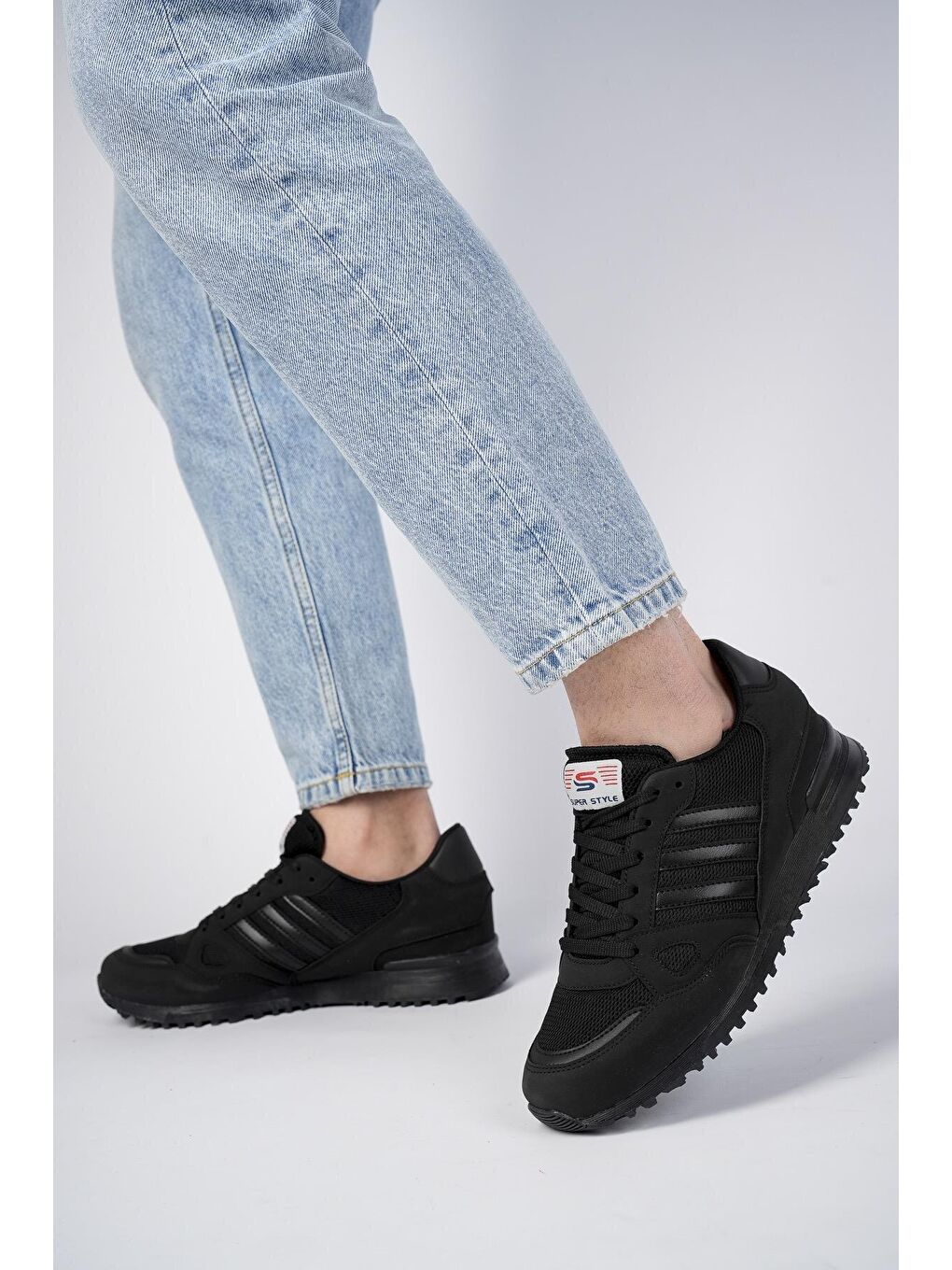 Siyah Zero Unisex Ortopedik Günlük  Yürüyüş Koşu Sneaker Spor Ayakkabı-1