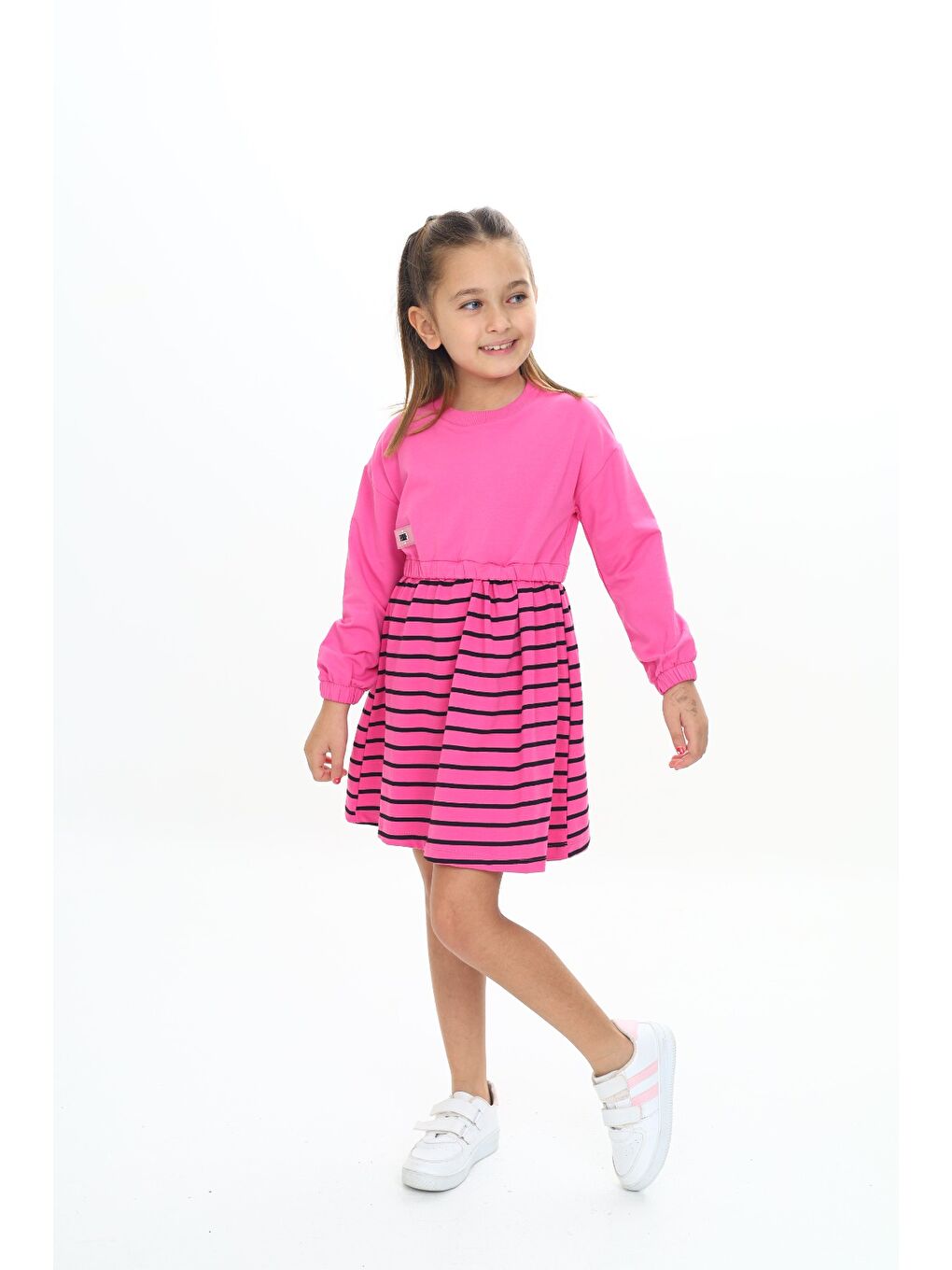 Fuşya Kız Çocuk Elbise-1