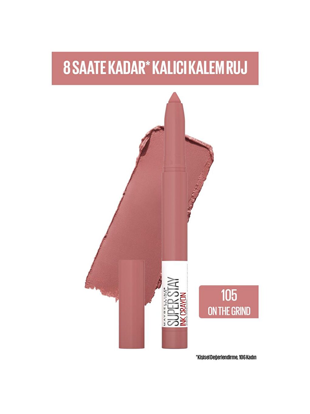 Super Stay Ink Crayon Kalem Mat Ruj- Spiced Up - 105 On The Grind-4