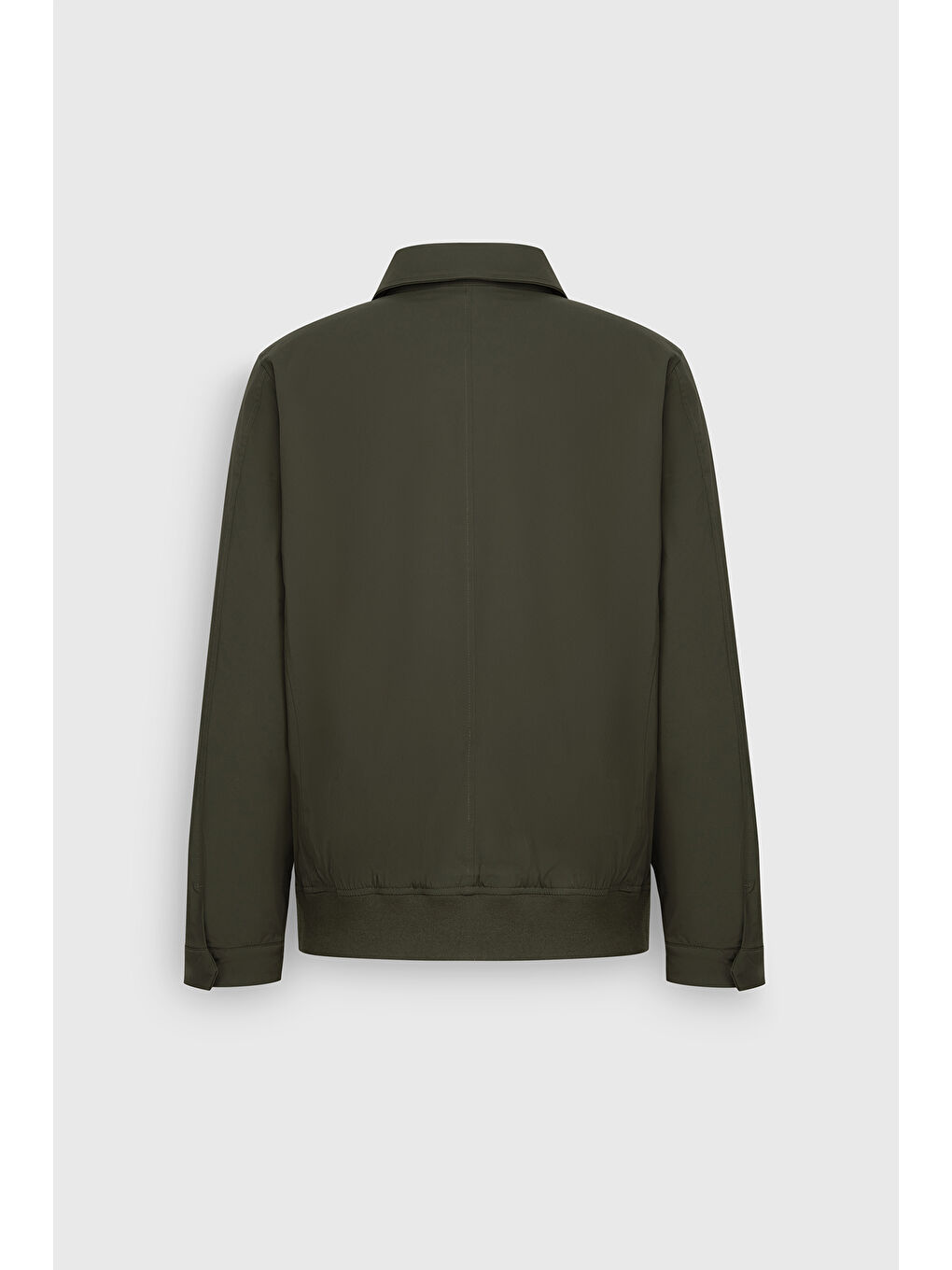 Erkek Haki Standart Fit Normal Kesim Gömlek Yaka Mont-10