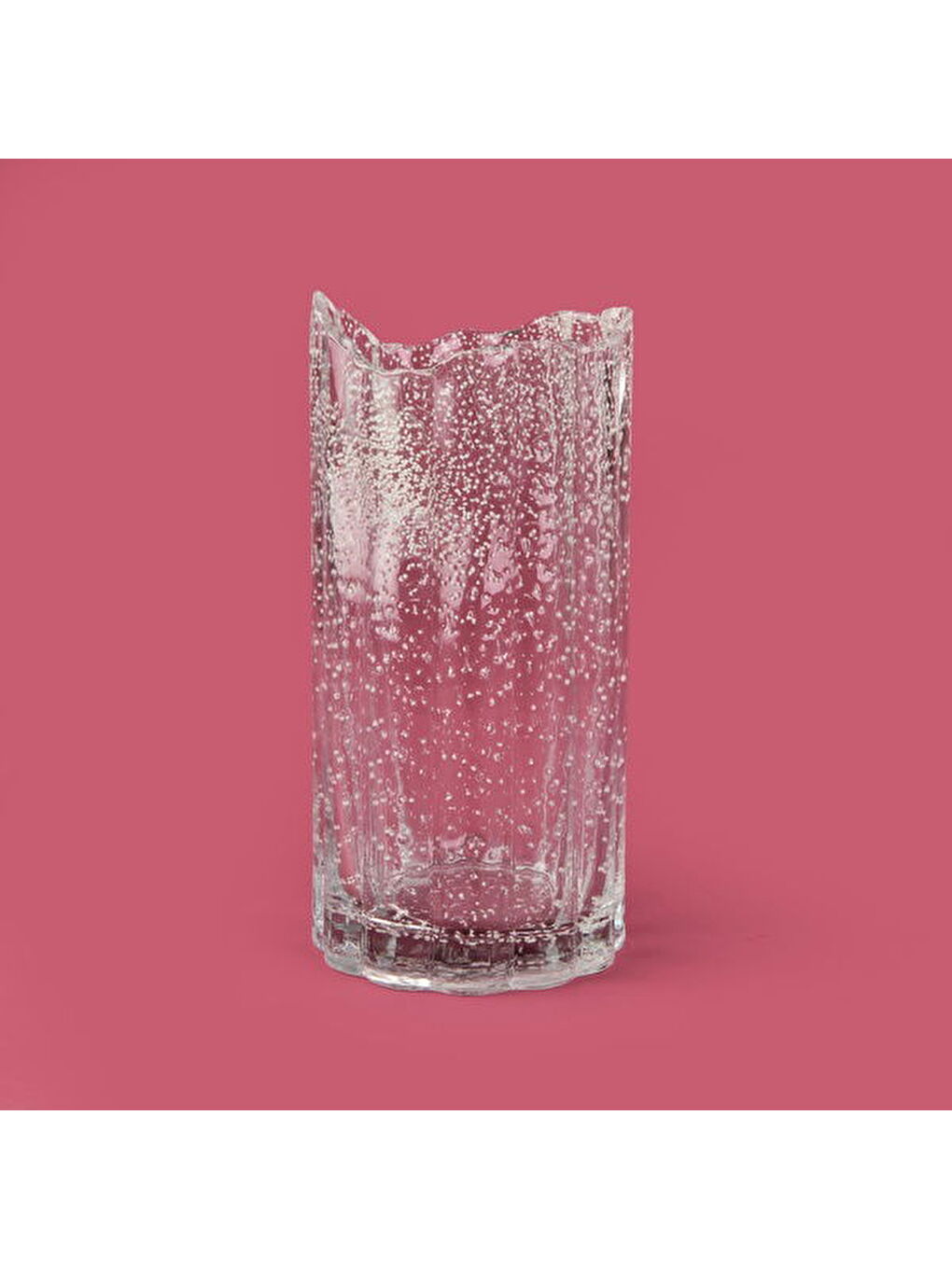 Renksiz Deco Zen Vazo - Şeffaf - 12x25 cm-3