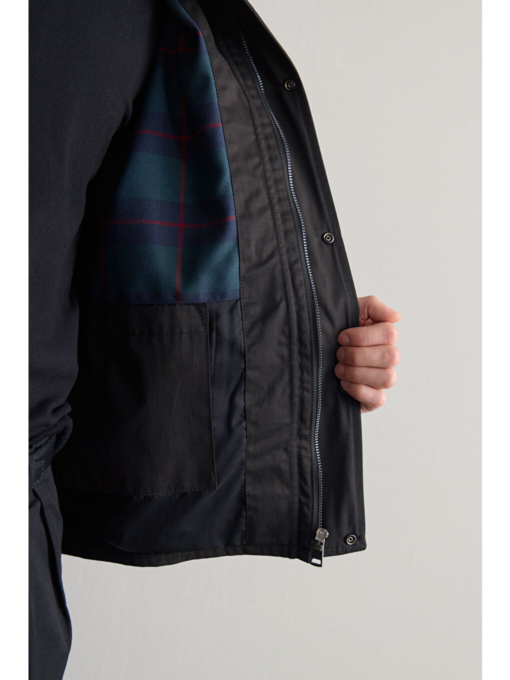 Erkek Premium Kadife Yaka Ceket Siyah 4231DNGR-3