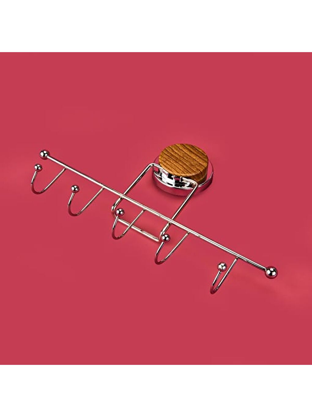 5'li Havlu Askısı - Gri - 31,5 cm-3