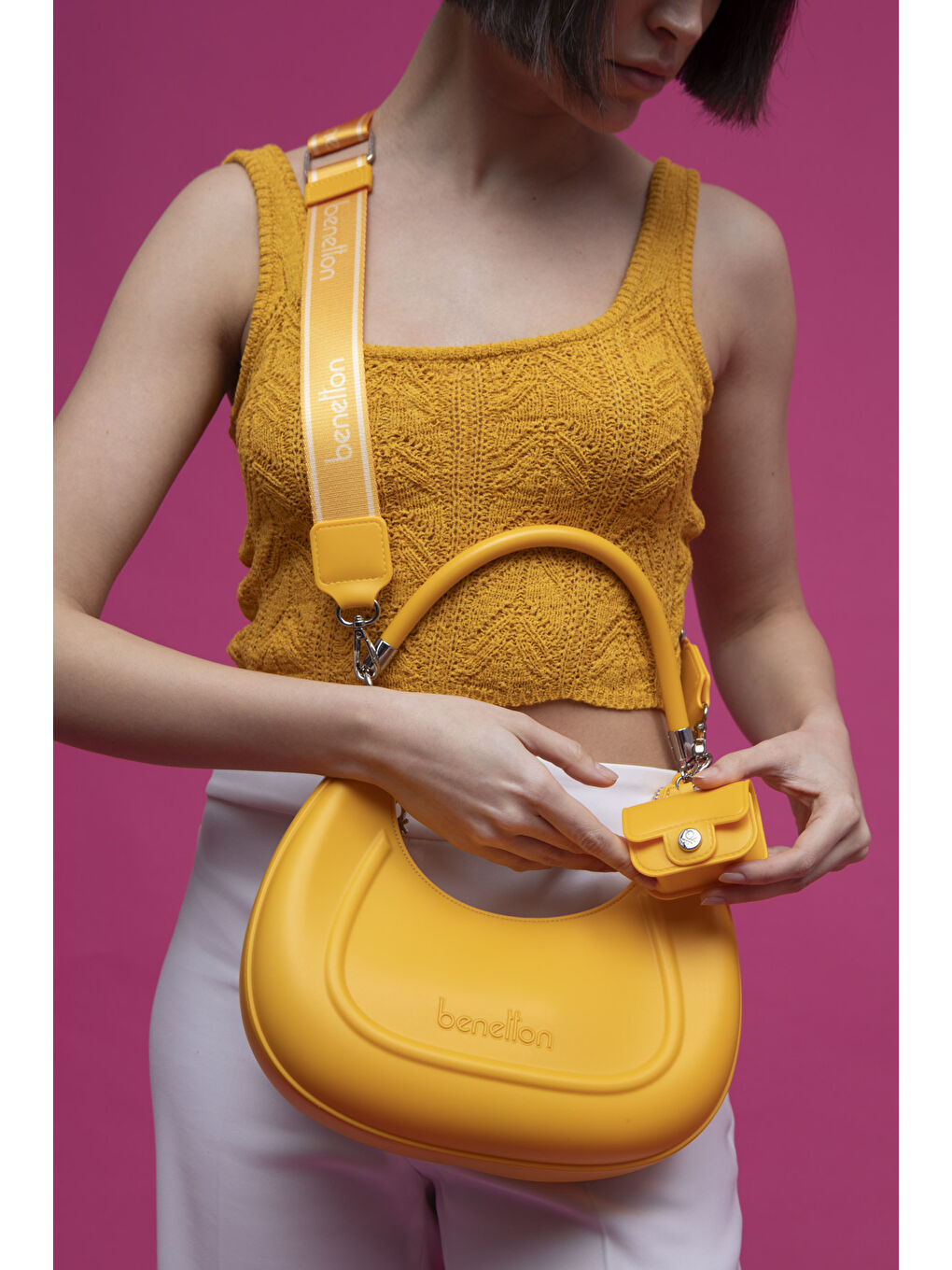 Kadın Kol Çantası Sarı BNT1451-1