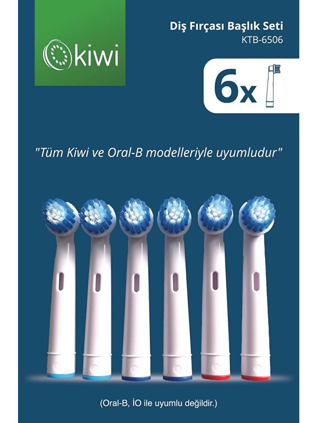 Ktb-6506 6'lı Diş Fırçası Yedek Başlık Seti