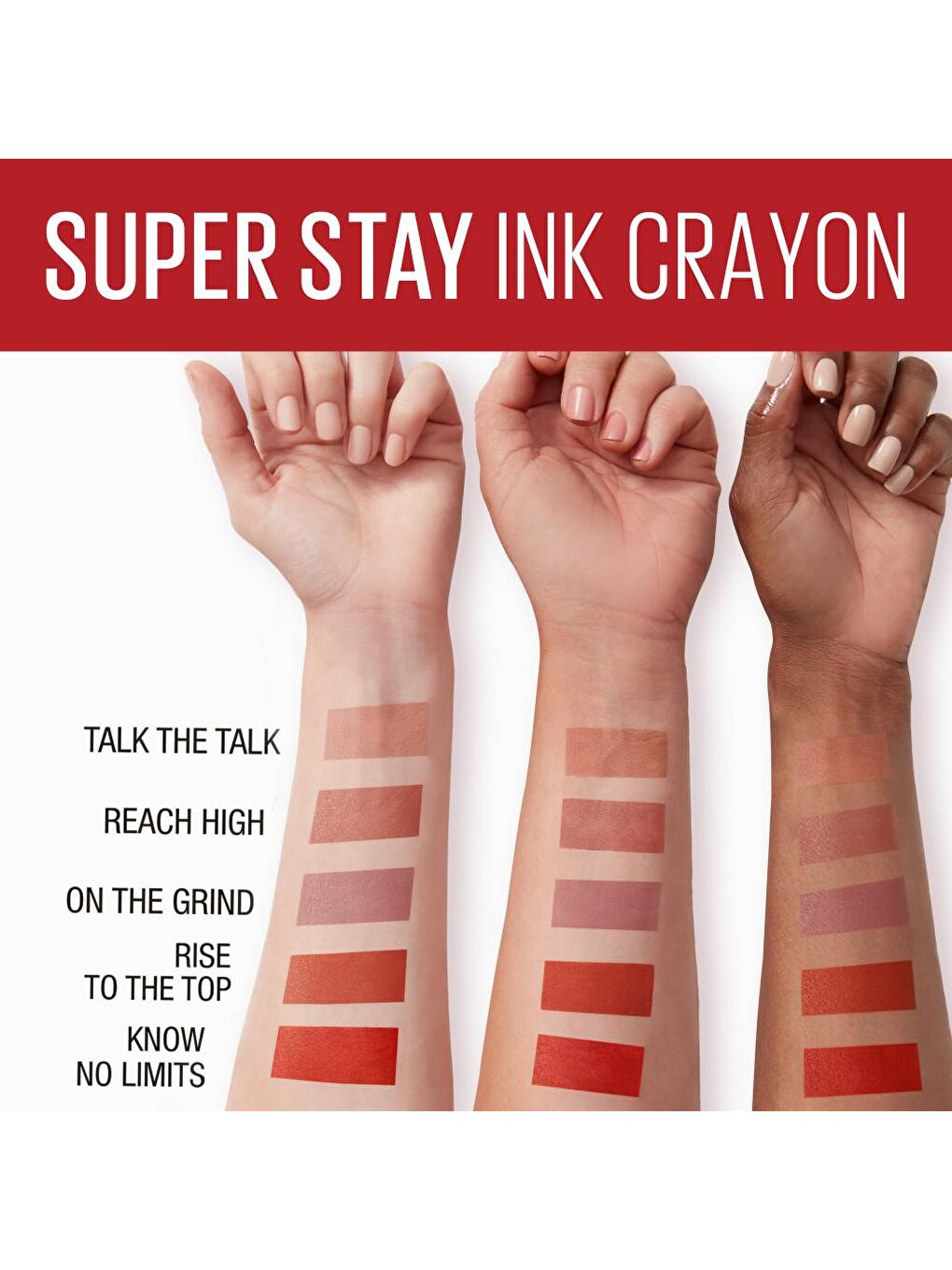 MAYBELLINE NEWYORK Kırmızı Super Stay Ink Crayon Kalem Mat Ruj- Spiced Up - 115 Know No Limits - 6