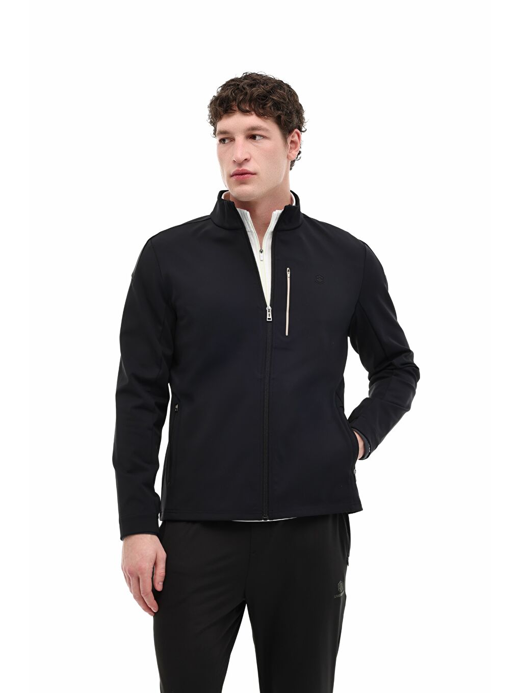 ML JUAN 18ELG1-003 6FX Siyah Erkek Eşofman Üstü