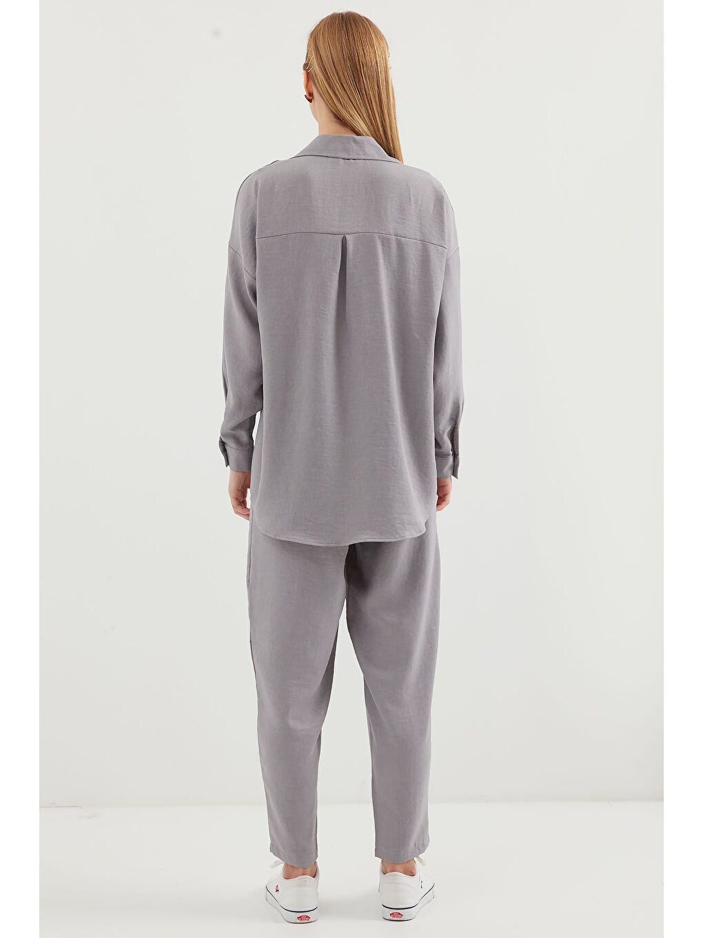 6622 Keten İkili Takım - Gri-5