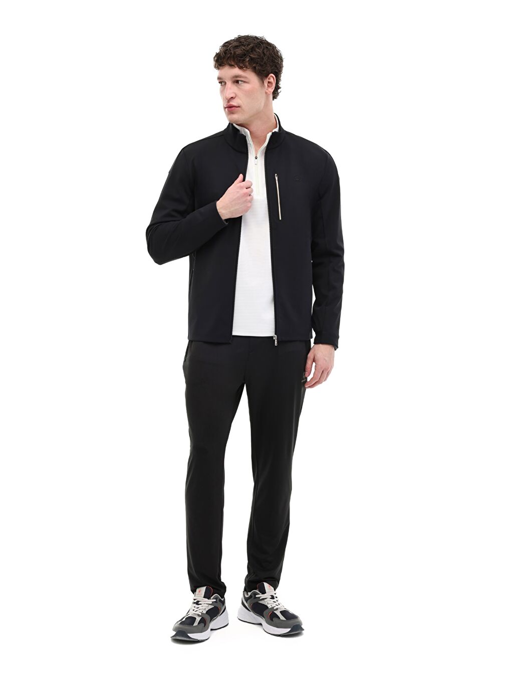 ML JUAN 18ELG1-003 6FX Siyah Erkek Eşofman Üstü-2