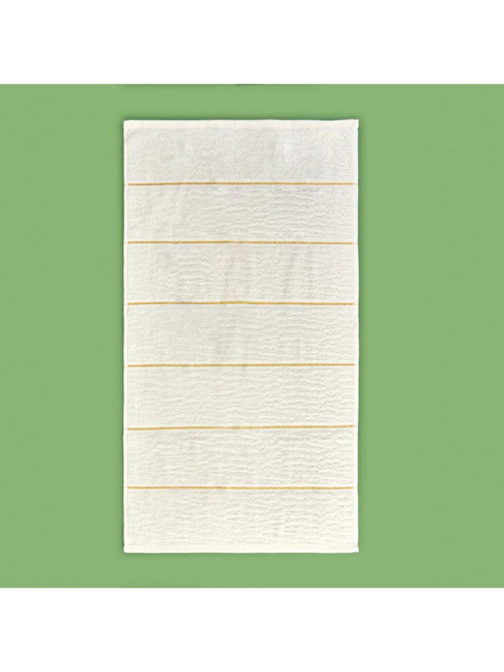 Soft Golden Star Line Yüz Havlusu - Ekru - 50x90 cm-2