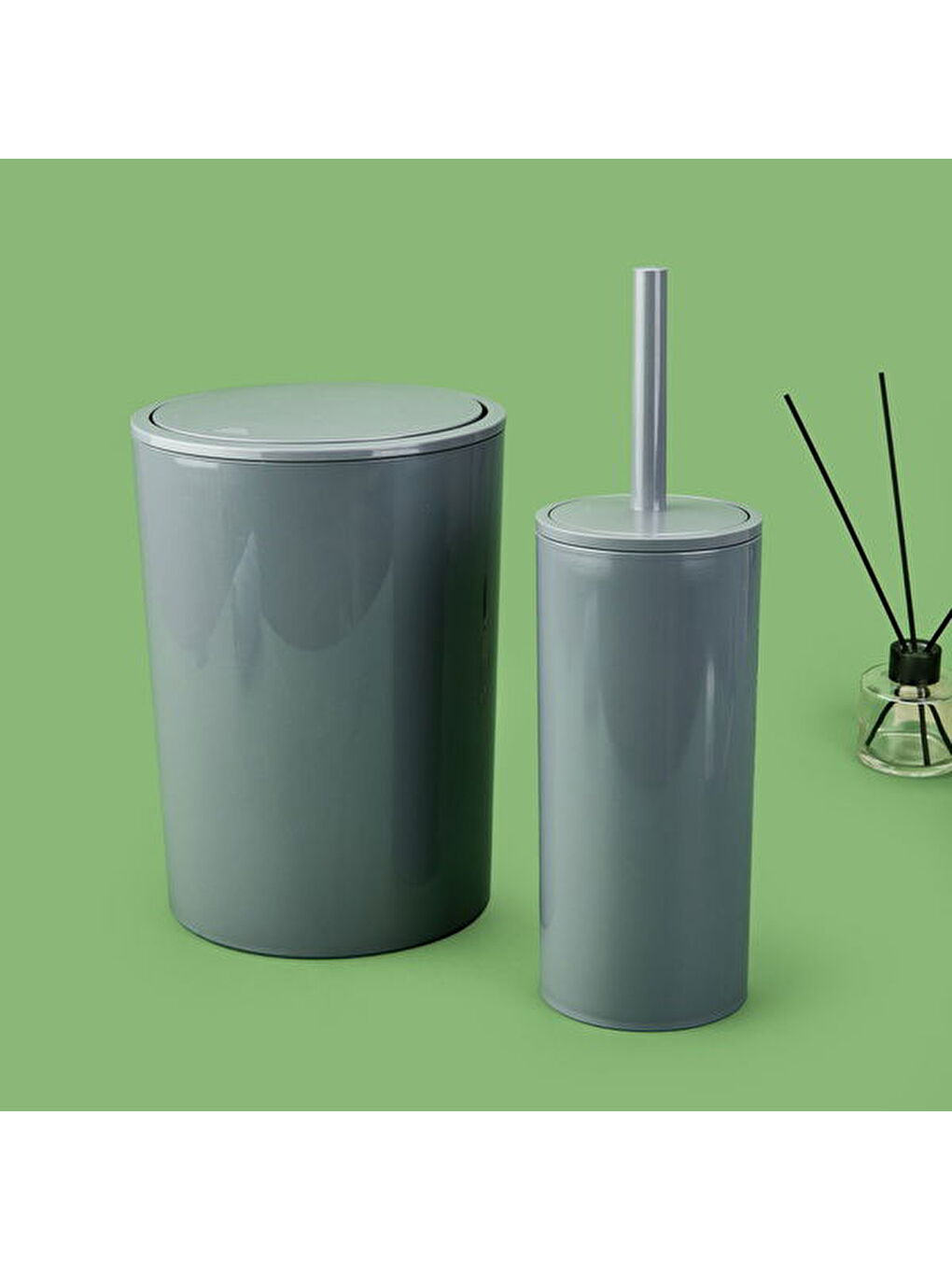 Flores 2'li Banyo Seti - Gri-2