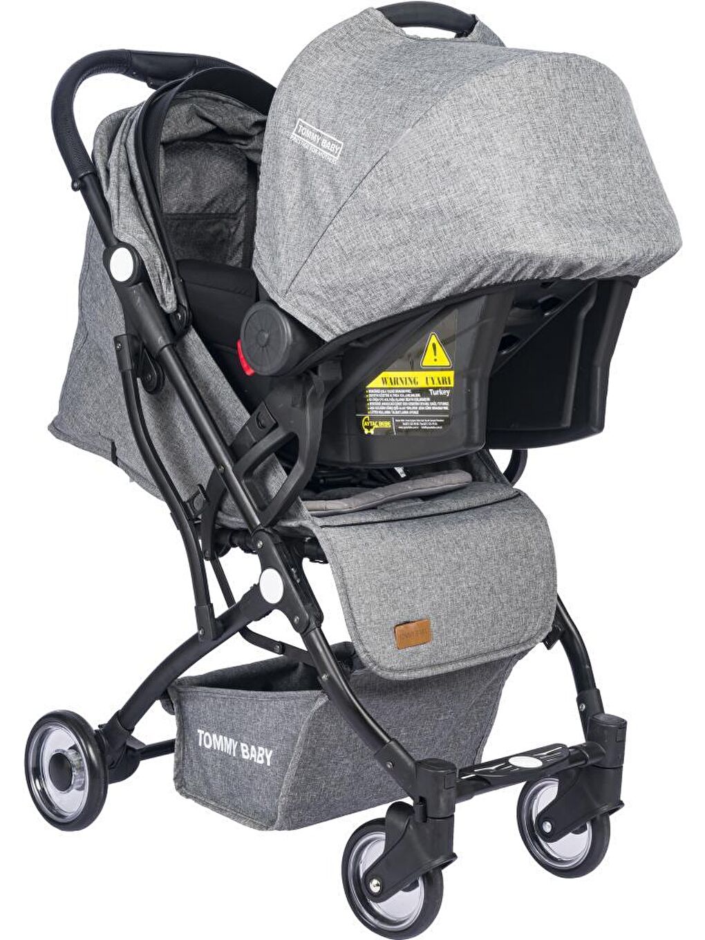 Mia Kabin Travel Bebek Arabası Black Kabin Boy-2