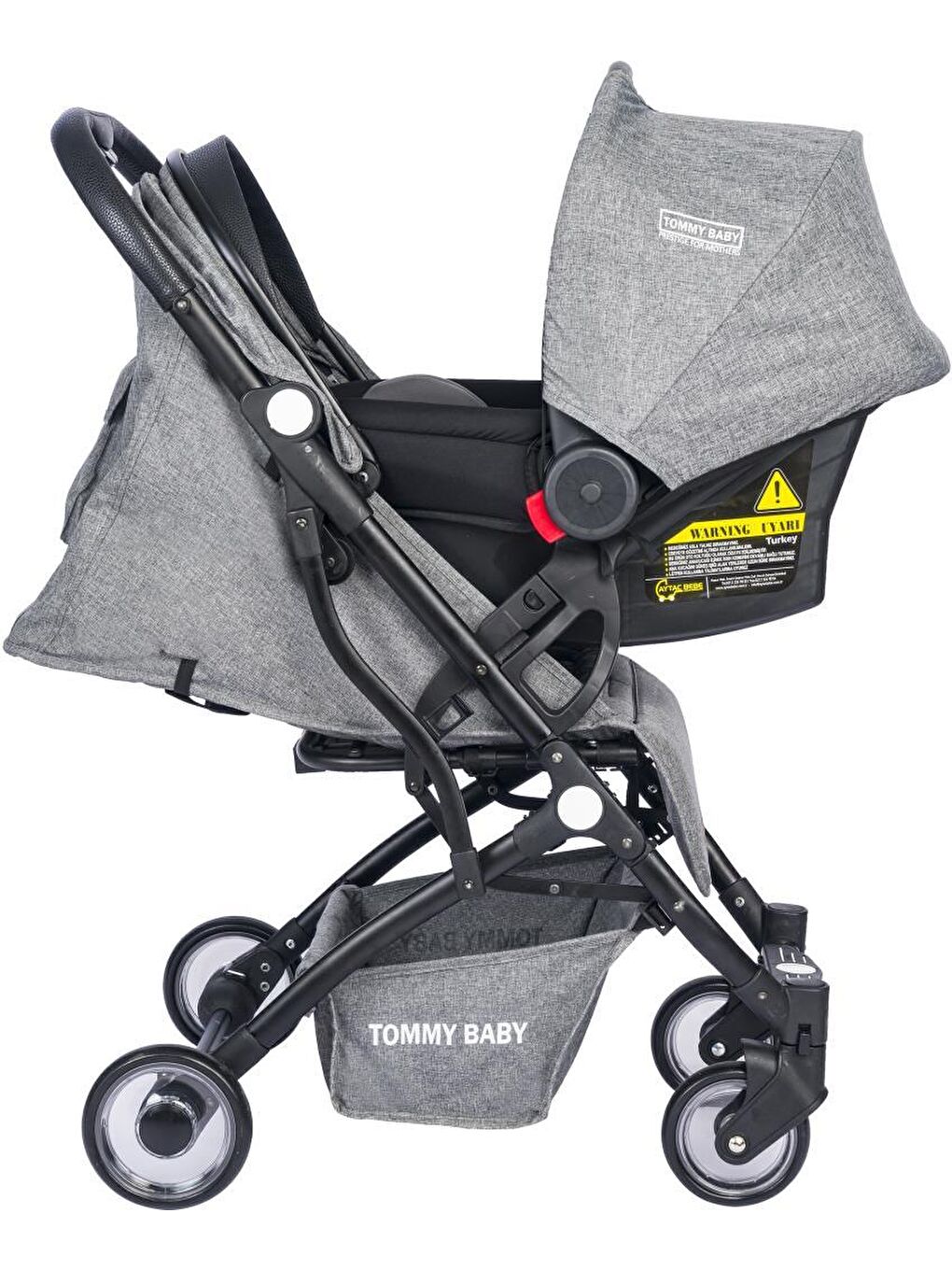 Mia Kabin Travel Bebek Arabası Black Kabin Boy-3