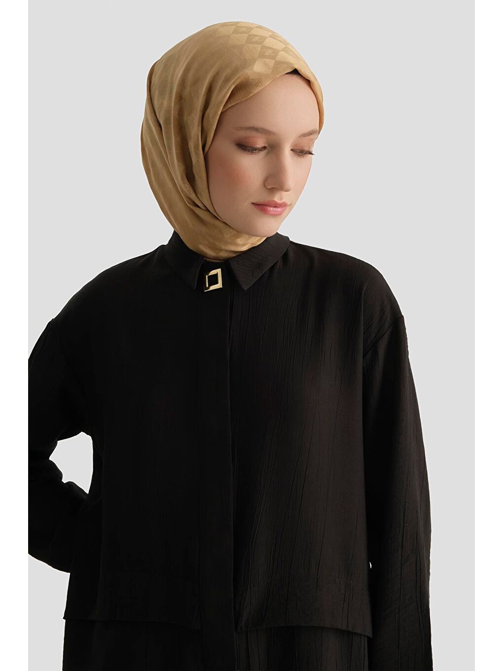 Aller Detaylı Tunik Siyah-3