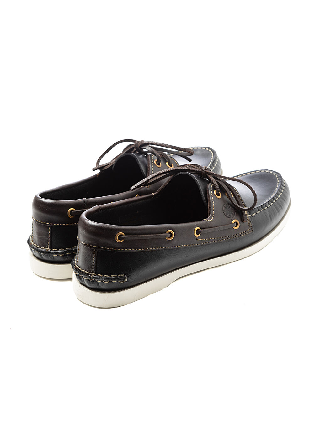 Siyah Erkek Oxford ( Klasik) AG- 20060-B2 PULLUP SIYAH + PULLUP KAHVE YAKA 969 BEYAZ-3