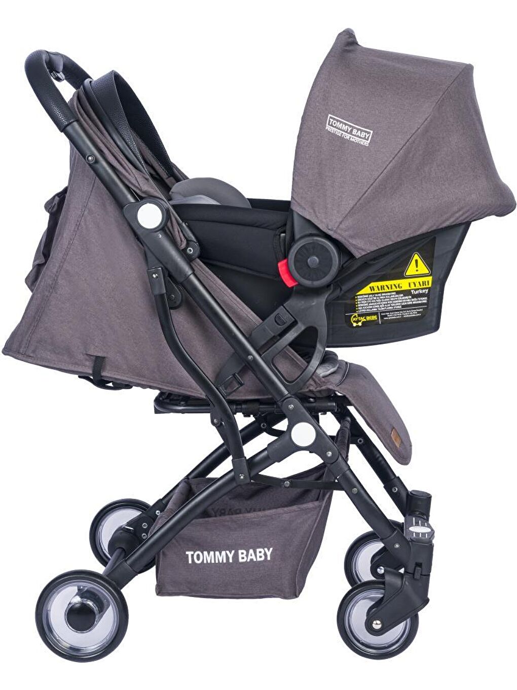 Mia Kabin Travel Bebek Arabası Black Kabin Boy-4