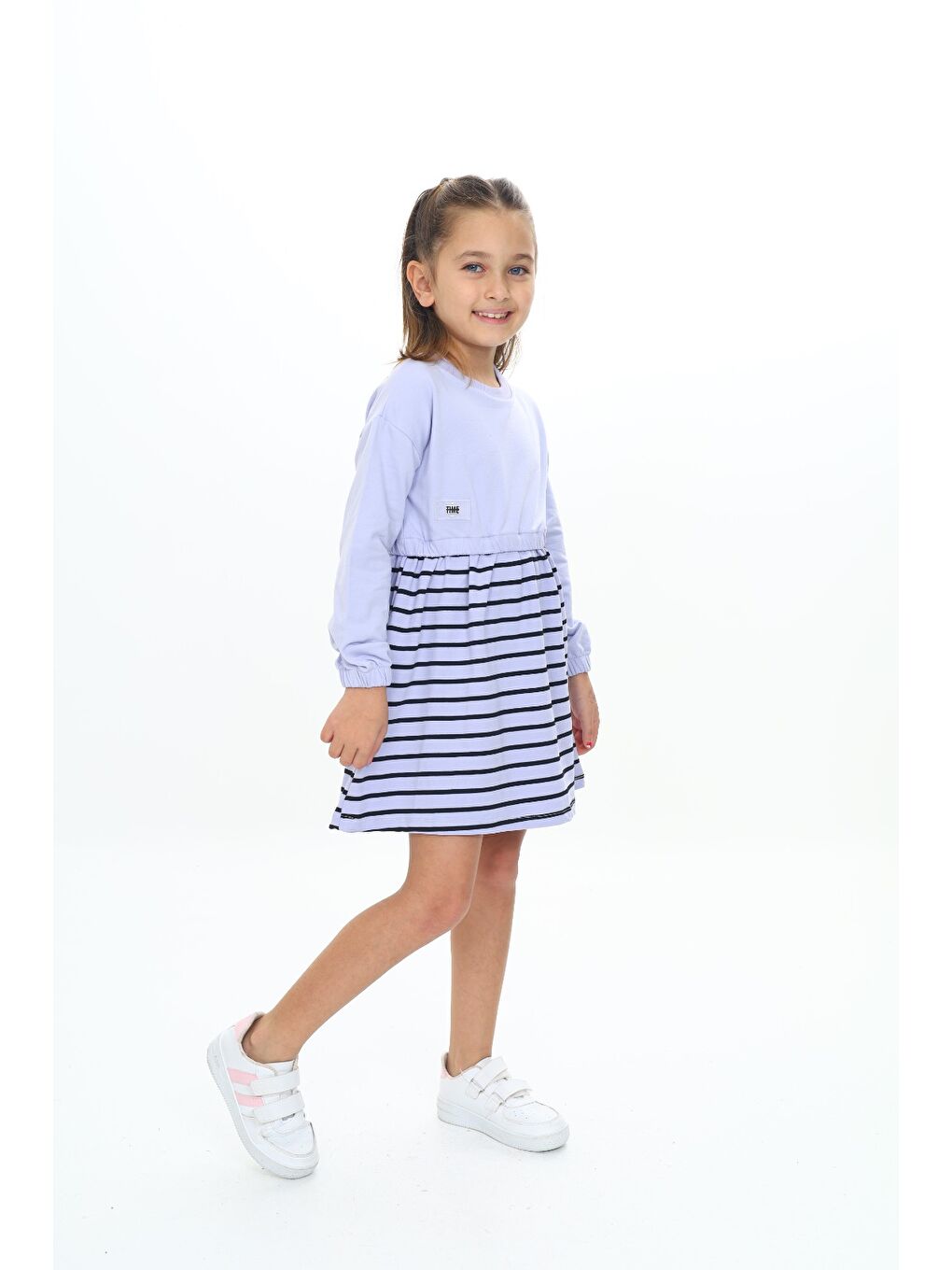 Mavi Kız Çocuk Elbise-1