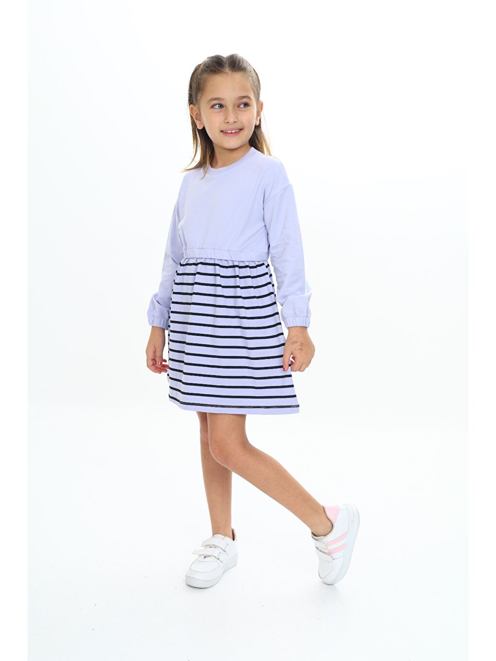 Mavi Kız Çocuk Elbise-2