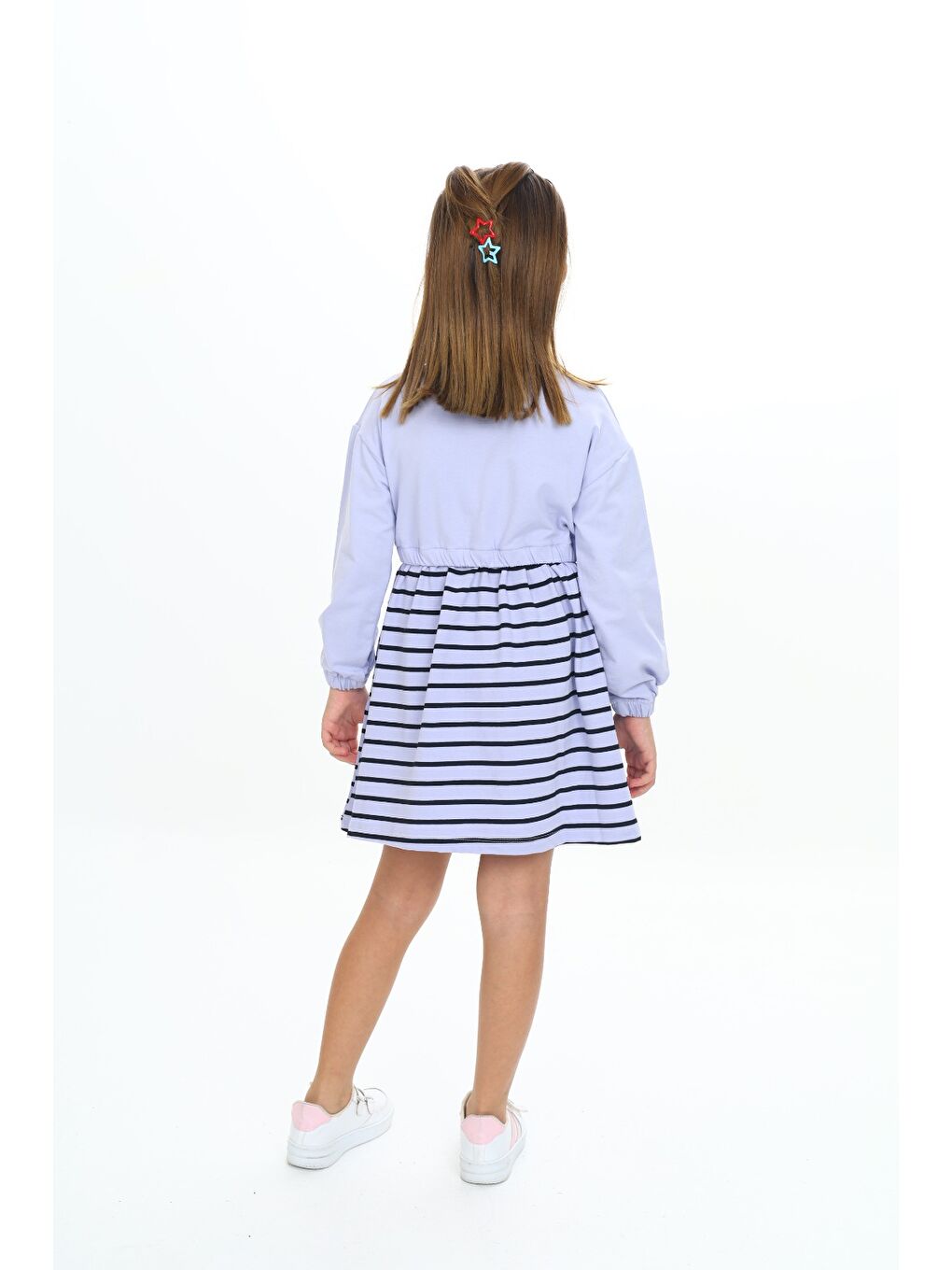 Mavi Kız Çocuk Elbise-3