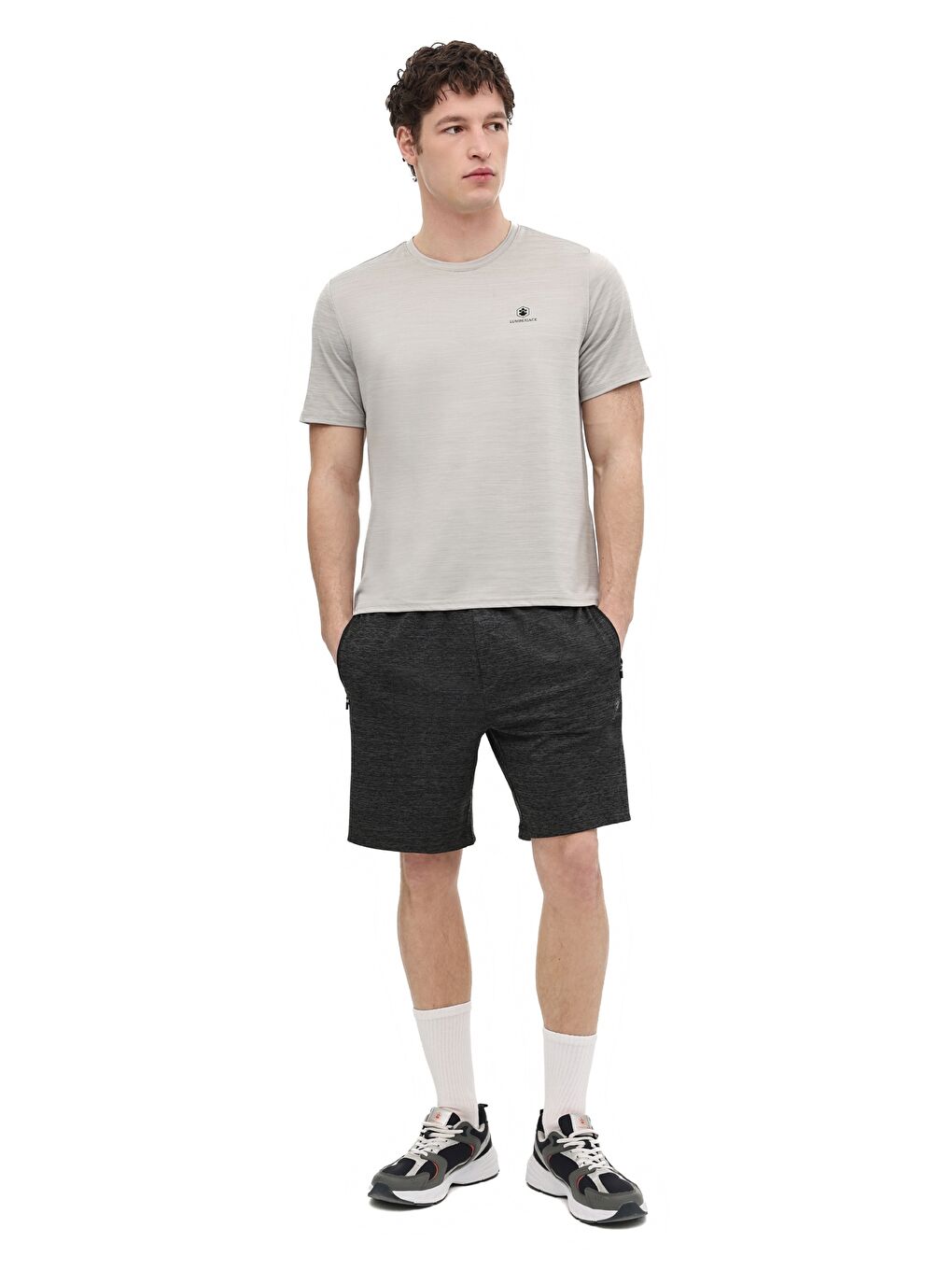 MB CT1328 MLN T-SH 6FX Gri Erkek Kısa Kol T-Shirt-2