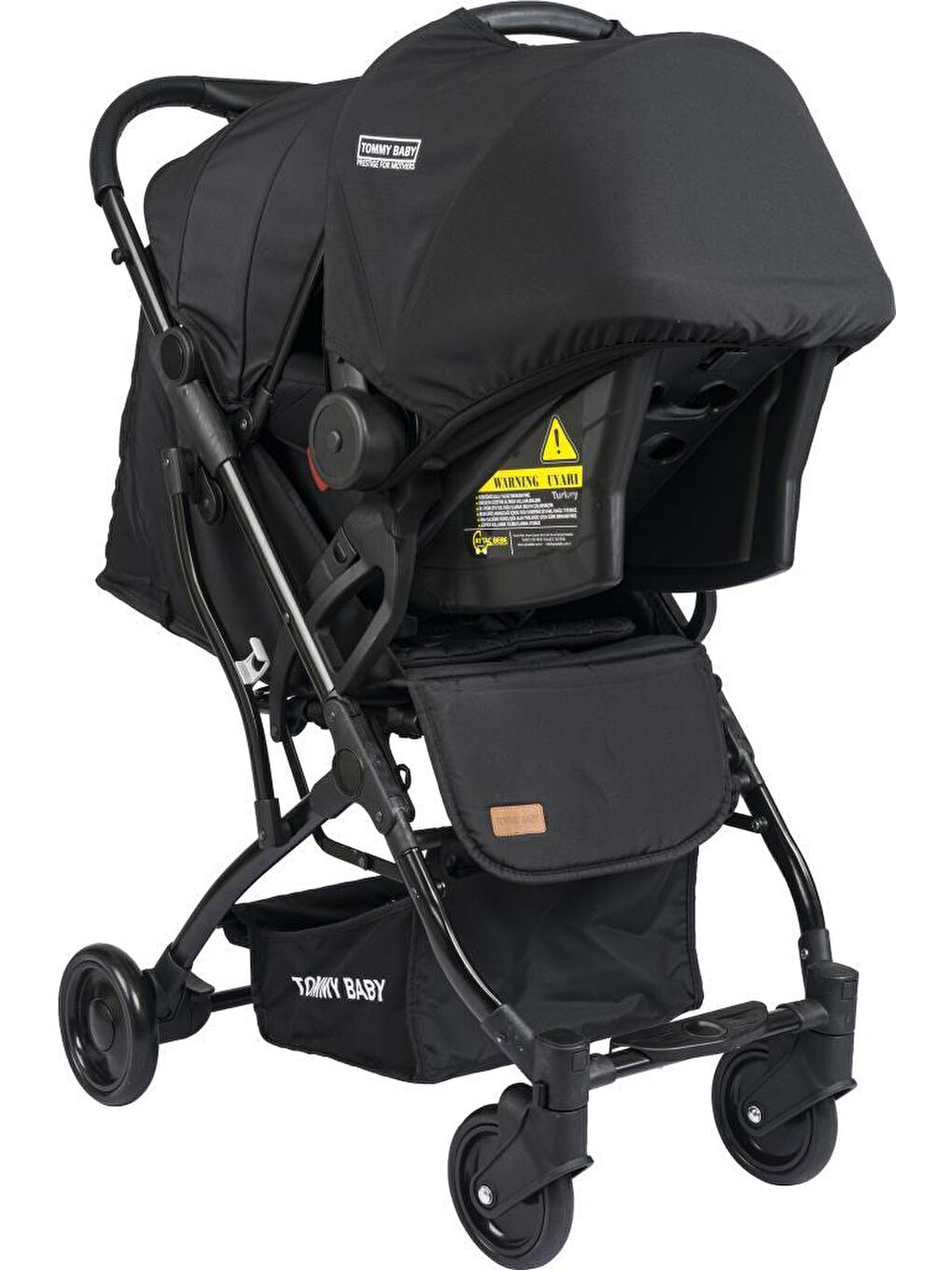 Mia Kabin Travel Bebek Arabası Black Kabin Boy-4