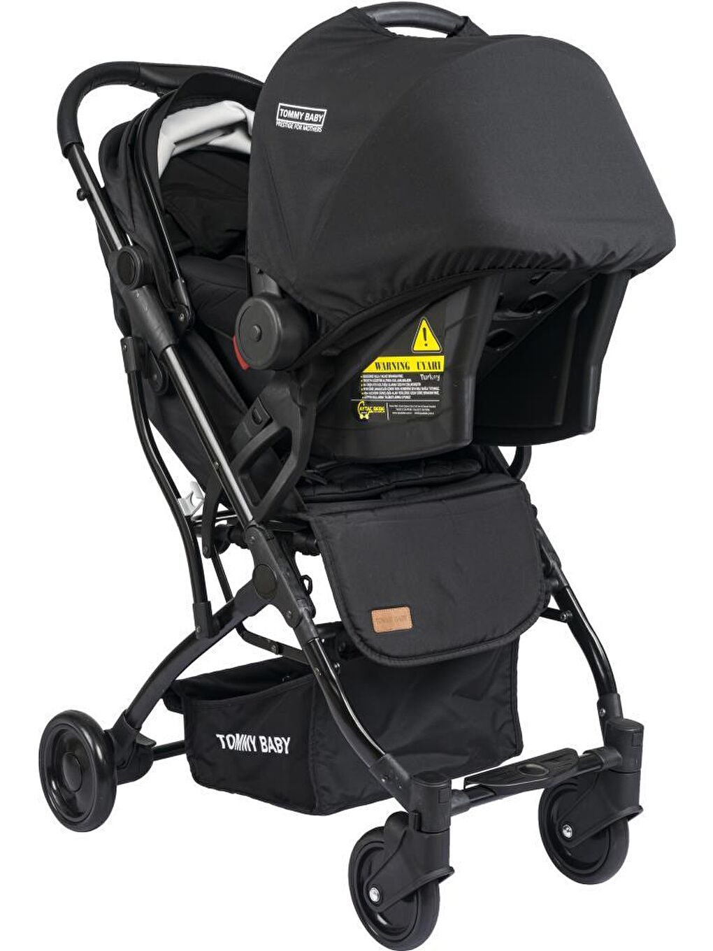 Mia Kabin Travel Bebek Arabası Black Kabin Boy-6