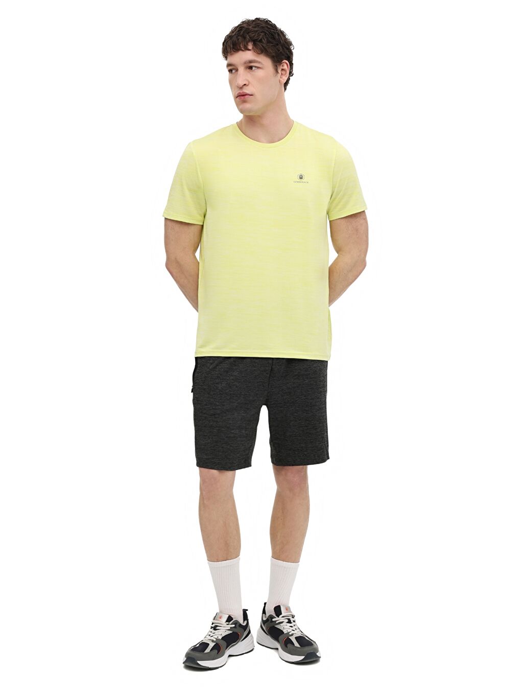 Karışık MB CT1328 MLN T-SH 6FX Sarı Erkek Kısa Kol T-Shirt-2