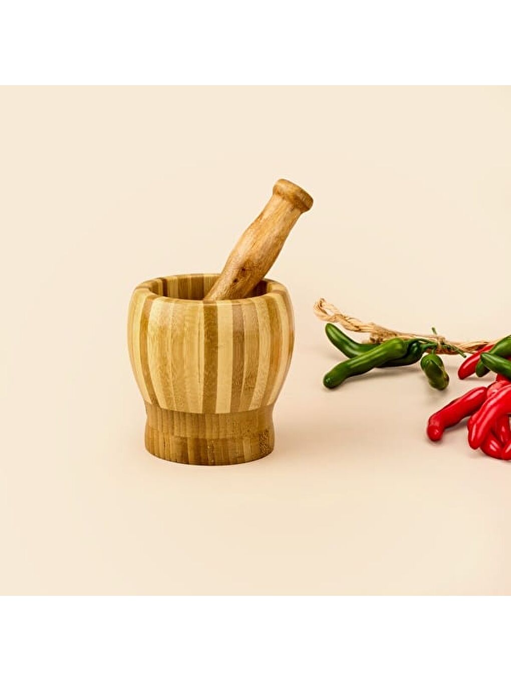 Bambu Havan - Açık Kahverengi - 11 cm-3