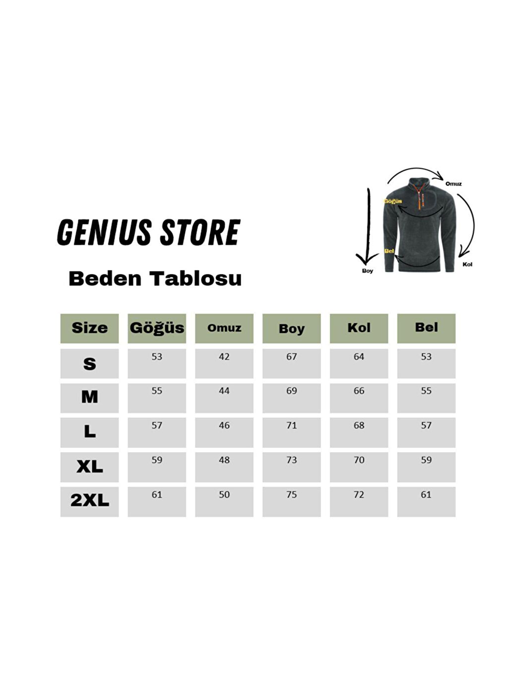 GENIUS STORE Haki Erkek Polar Renkli Yarım Fermuarlı Cepli Tactical Flecee - 5