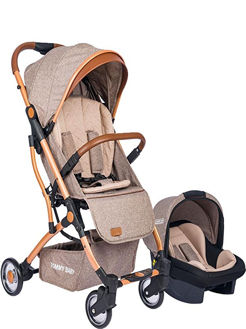 Mia Kabin Travel Bebek Arabası Gold Kabin Boy